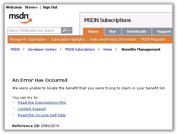 MSDN Download Failed